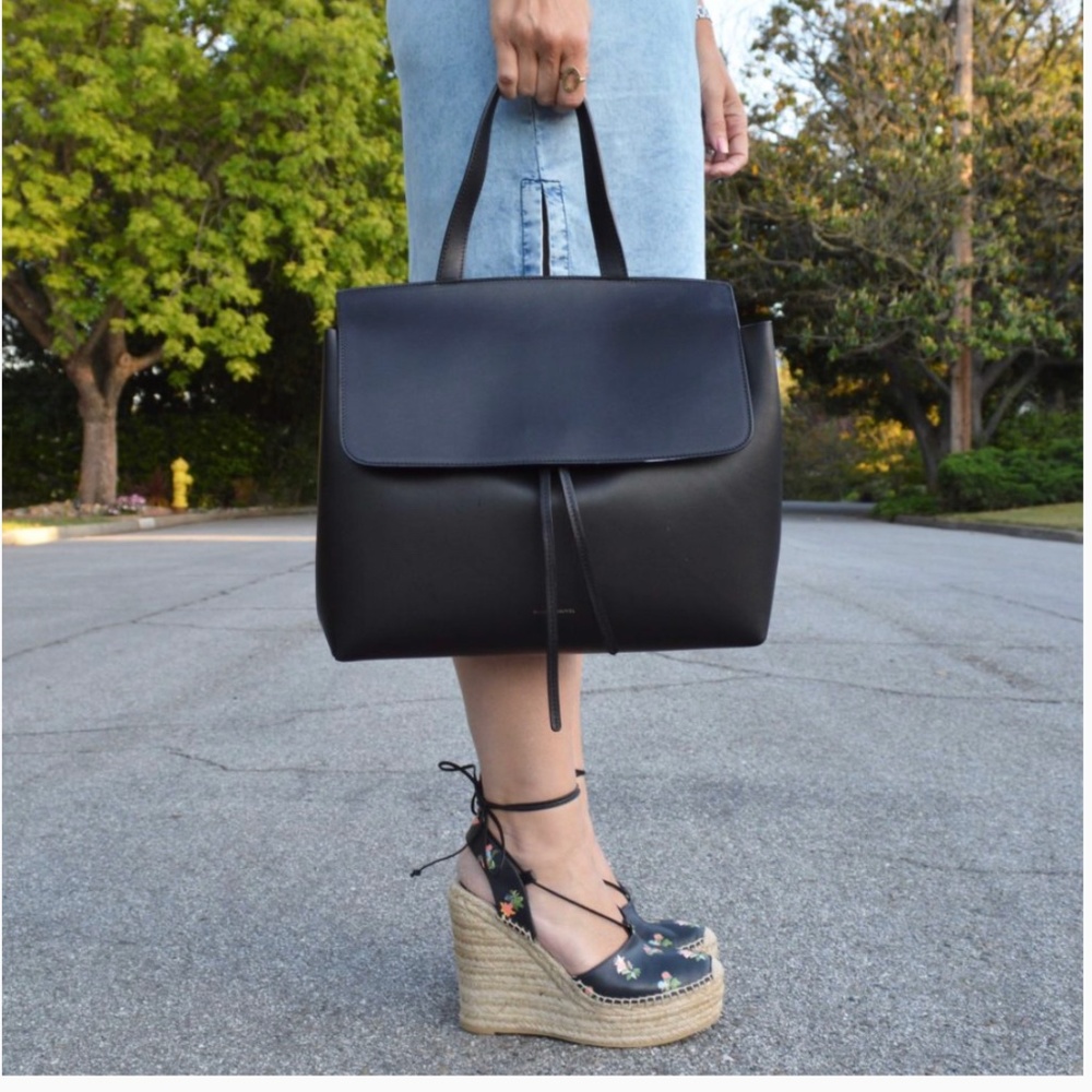 Mansur Gabriel Lady Structured Leather bag